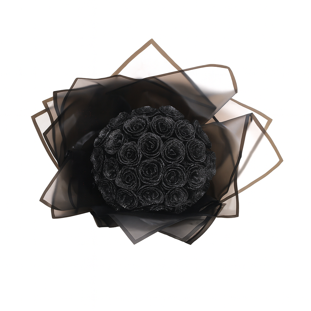 Glitterbukett svart – liten