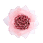 Glitterbukett rosa – liten