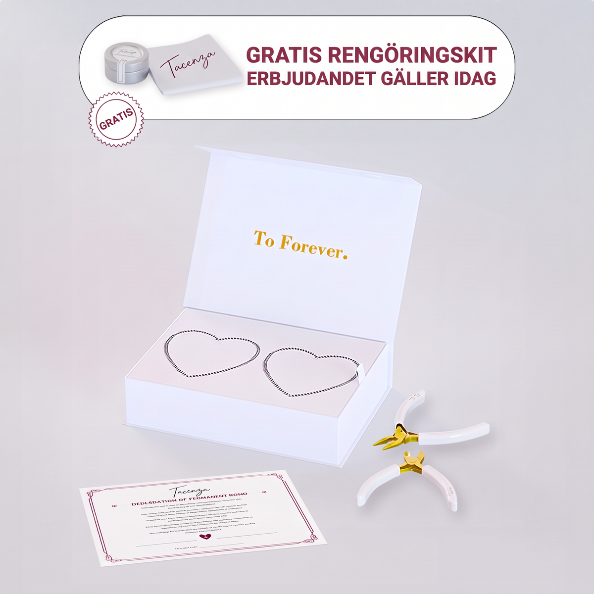 Permanent armbandskit – silver